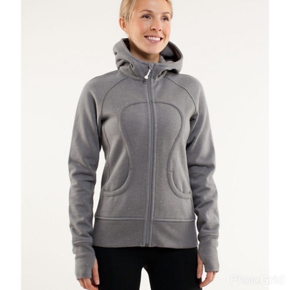 Lululemon Olive/Gray Scuba Hoodie